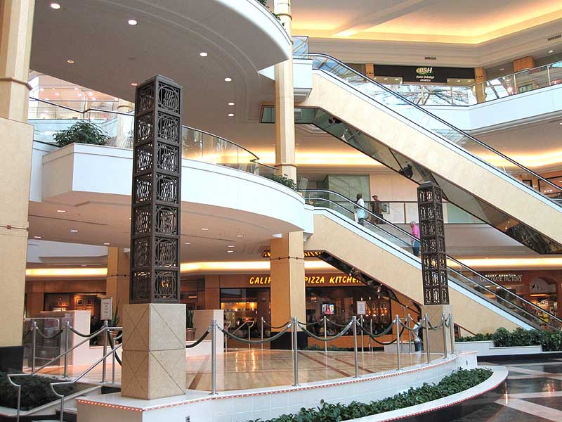 Wrought iron trellis is just one of the cool pieces of metal work at Somerset mall