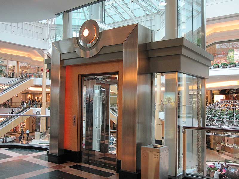 Stainless steel formed sheet metal elevator enclosure