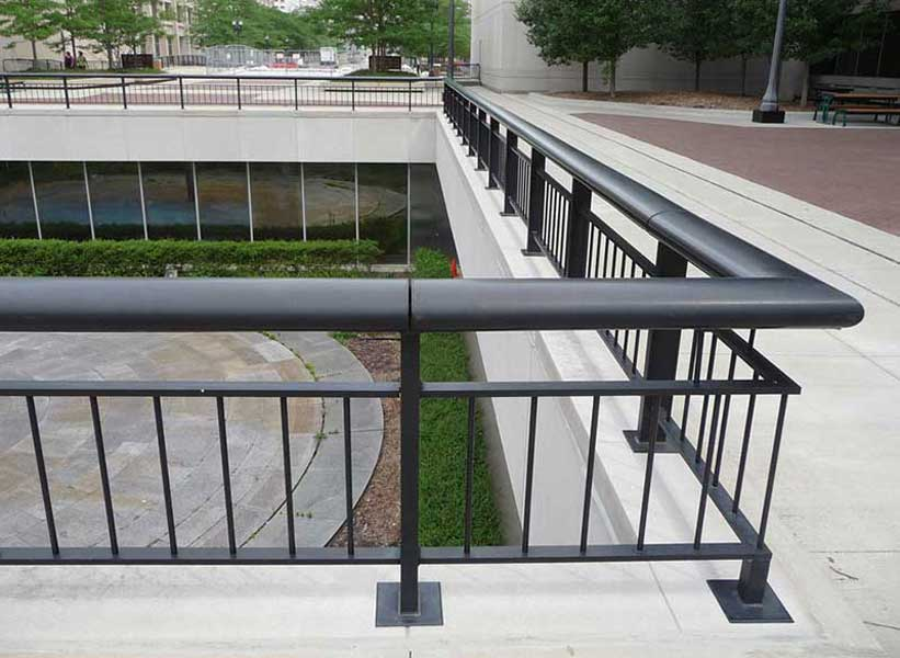 Ovation aluminum railing system is finished in your choice of powder coat paint color.