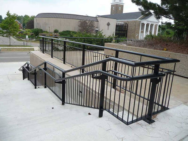 The Ovation system is a fully hand welded aluminum railings system, not a swedged connection design.