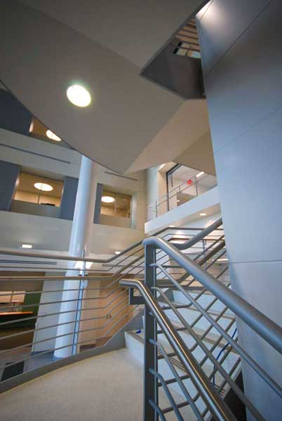 Stairway at Collier County Courthouse.