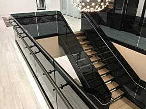 Blackened-Stainless Steel Stair