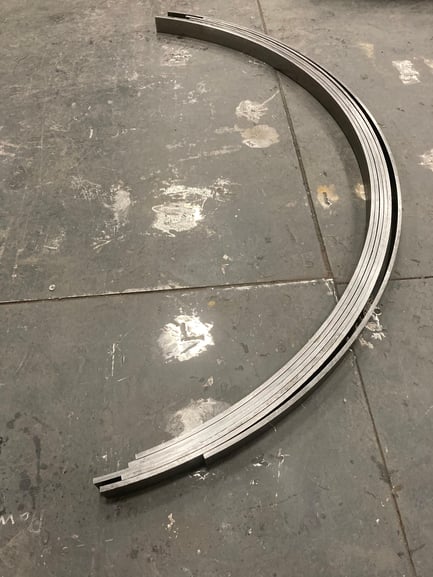 Steel Flat Bar Bending Rolling